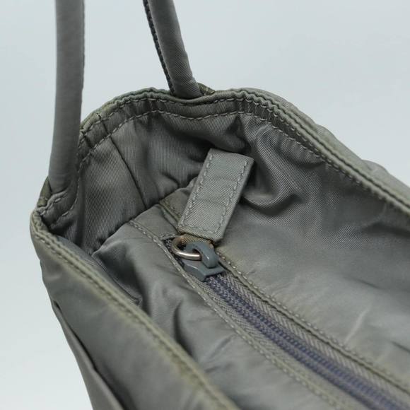PRADA Tote Bag Nylon Gray Silver Auth bs17648 - Picture 10 of 16